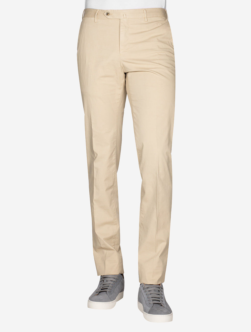 Light Stretch Gabardine Trouser Cream