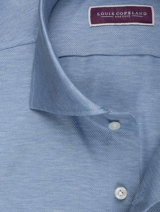 LOUIS COPELAND Jersey Shirt Blue