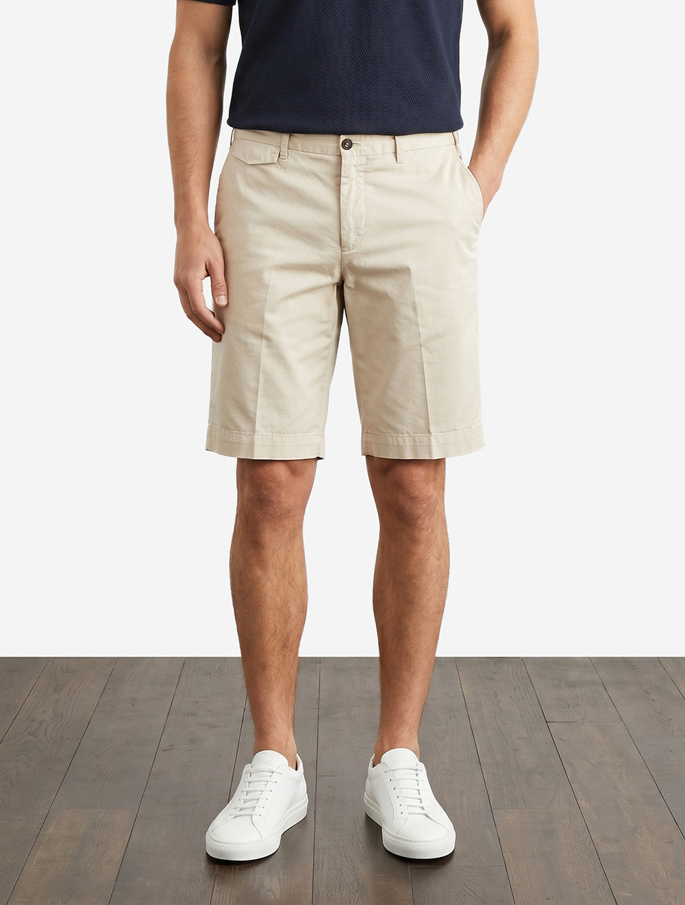 Cotton Shorts Beige