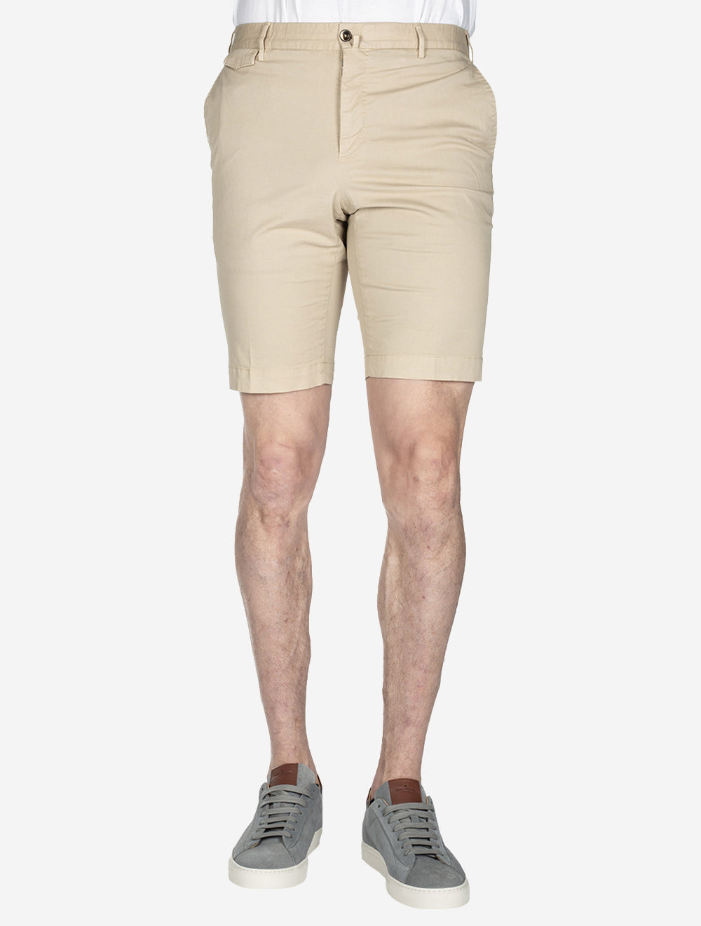 Pt01 Cotton Shorts Beige AI1