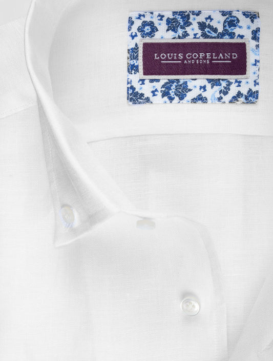 LOUIS COPELAND Linen Shirt White