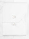 Slim Fit Pinpoint Single Cuff White
