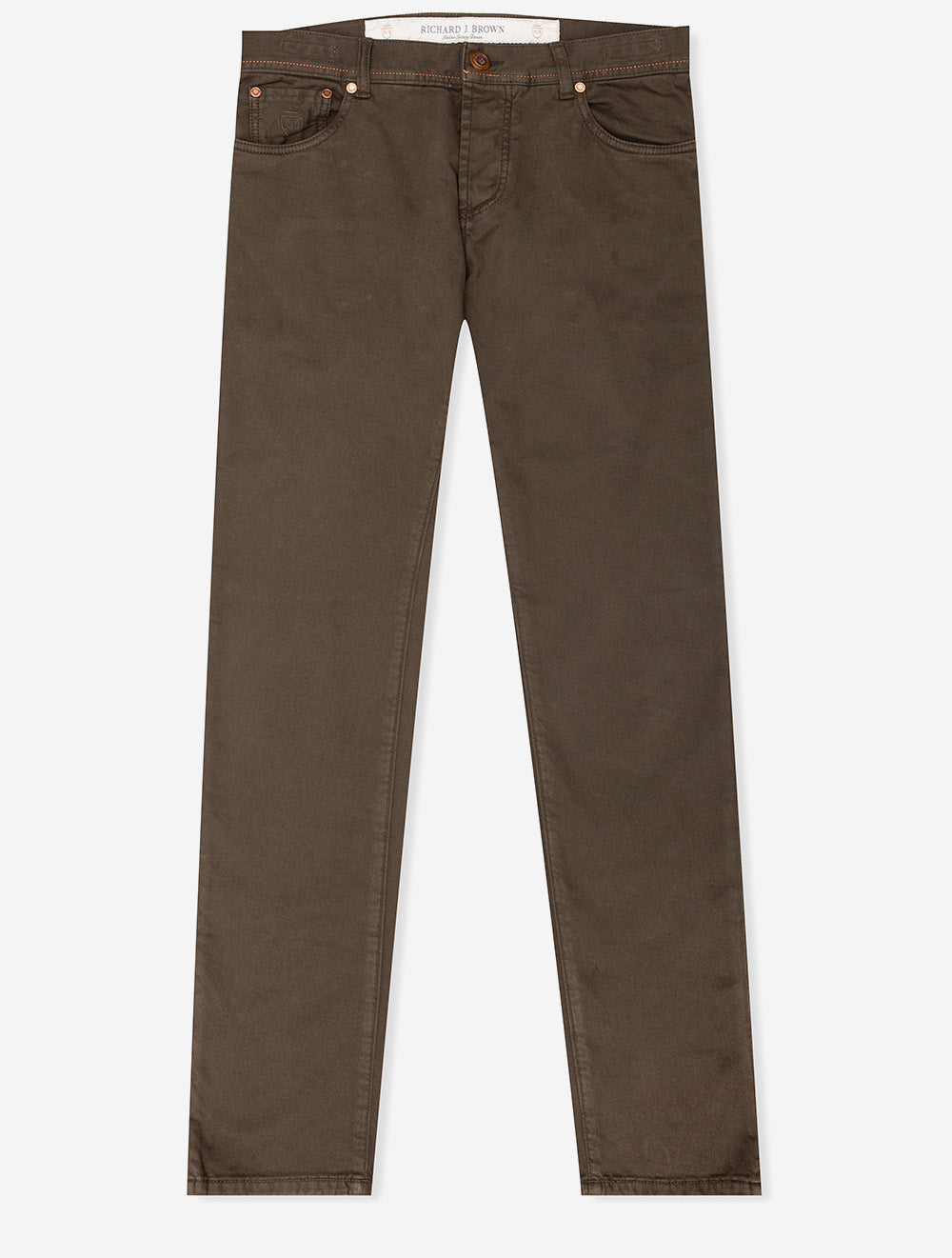 Luxury Cotton Cashmere Jeans Brown