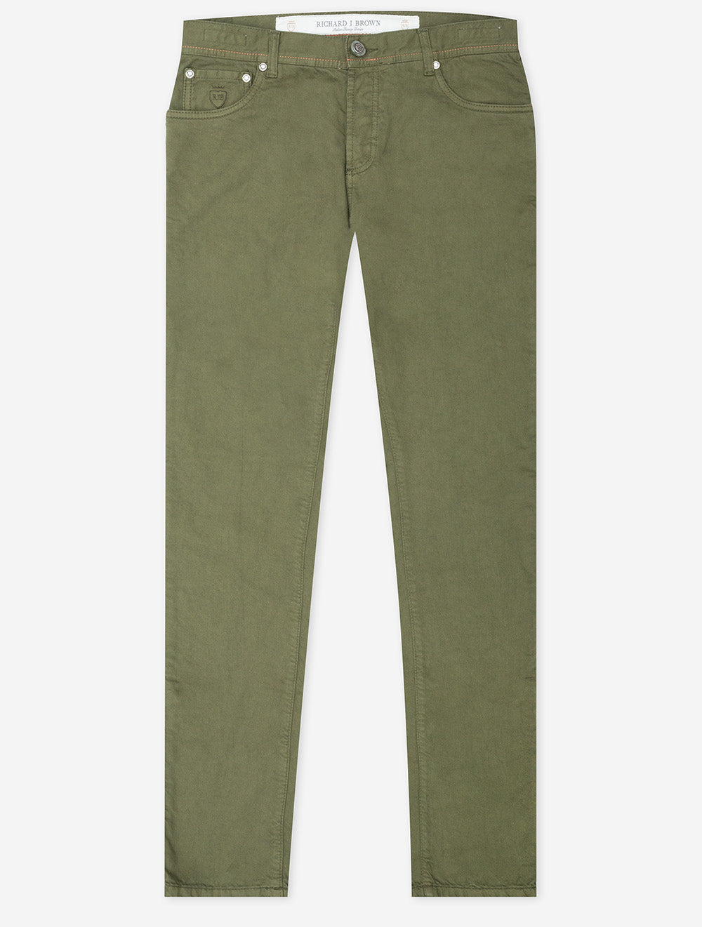 Richard J Brown Icon Daily Comfort Jean Oil Green MI
