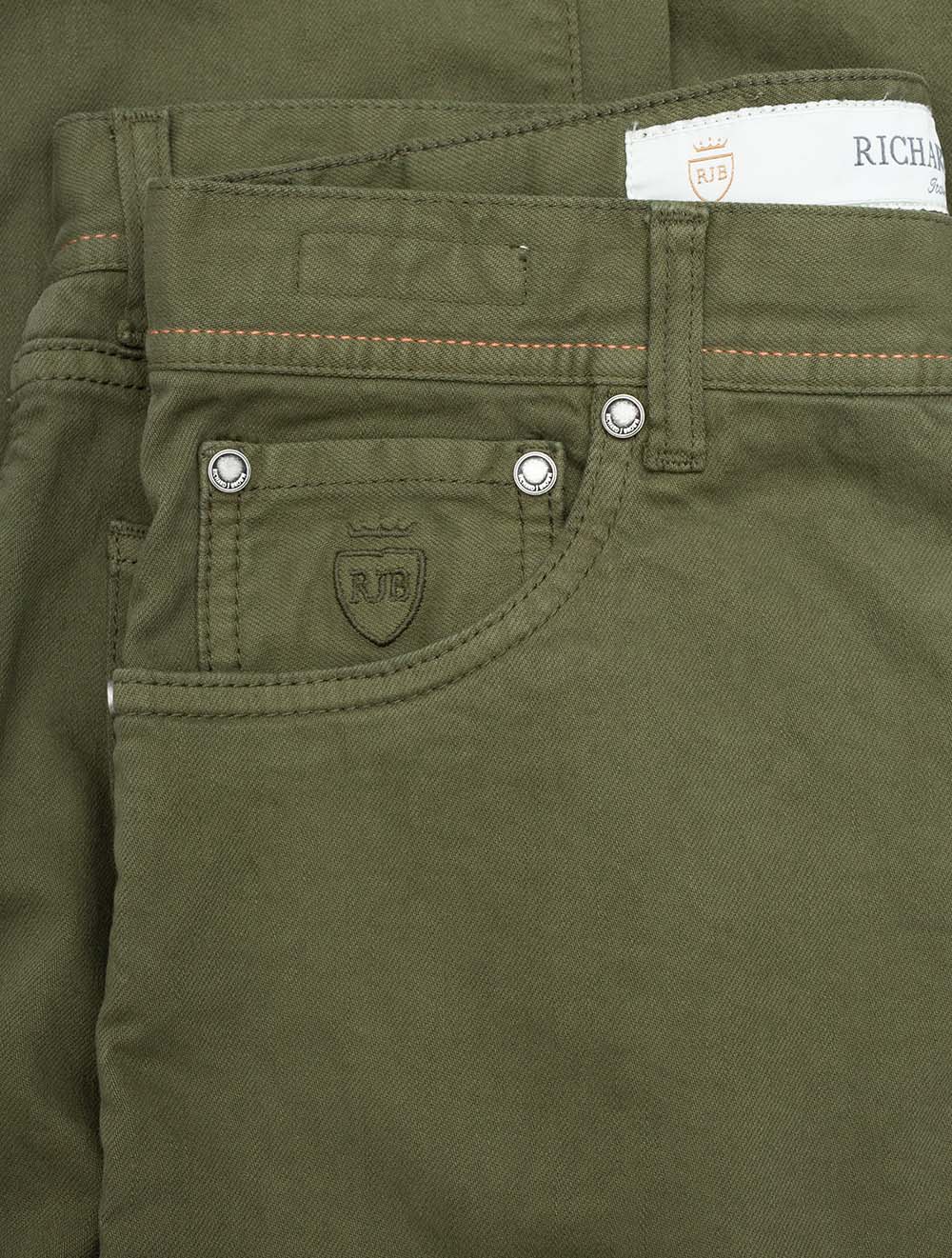 Richard J Brown Icon Daily Comfort Jean Oil Green AI2