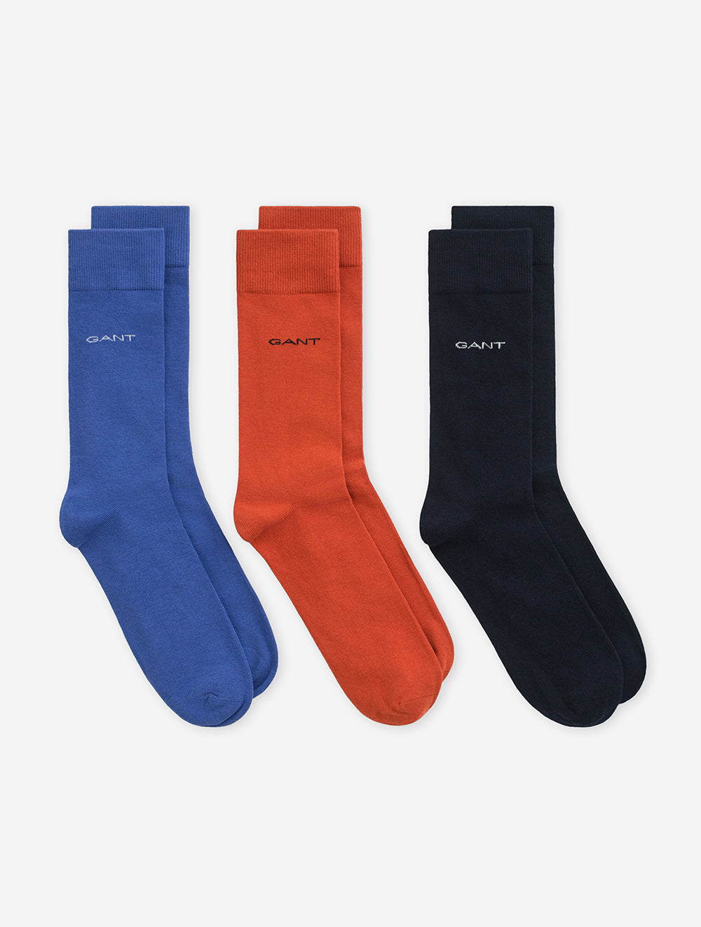 3-Pack Soft Cotton Socks Rich Blue