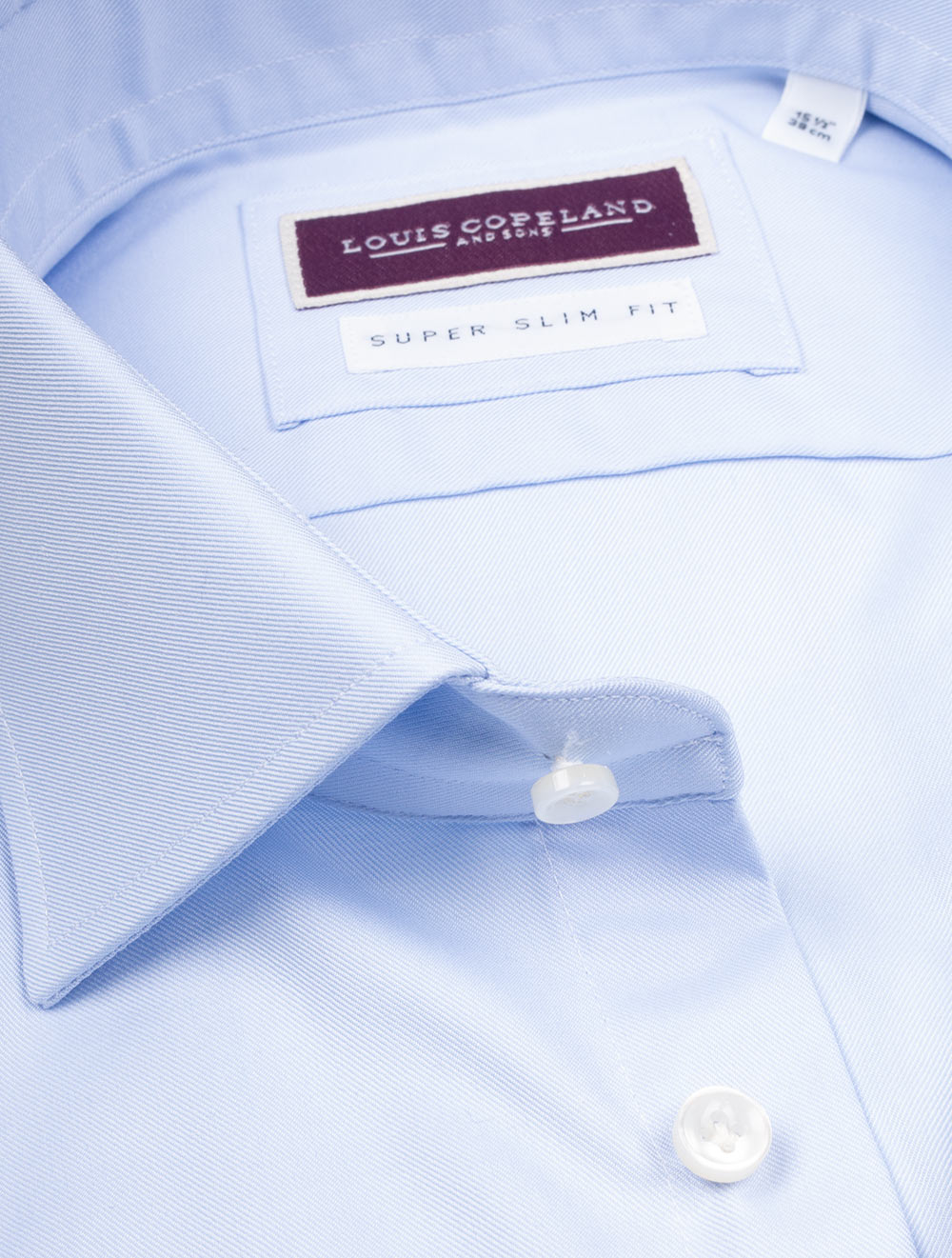 Louis Copeland Super Slim T.Mason Shirt Blue AI2