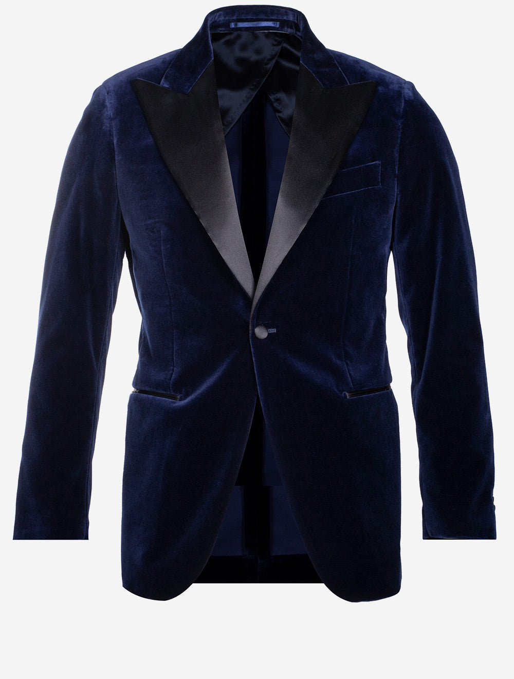 Veste en velours bleu