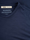 Maurizio Baldassari Short Sleeve Wool T-shirt Navy