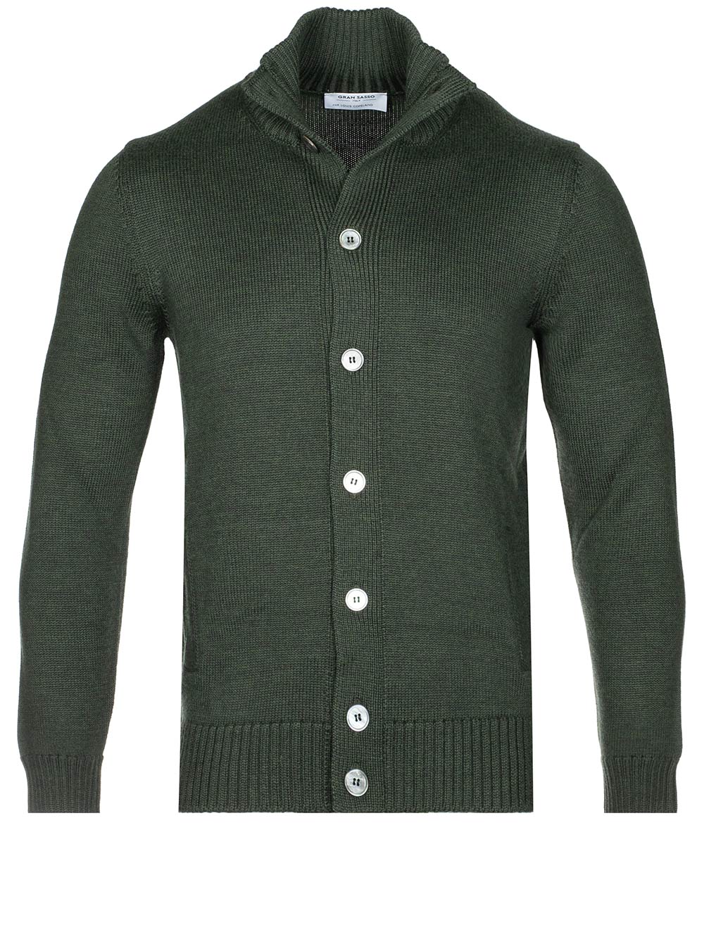 Button Up Cardigan Green