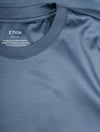 ETON Filo Di Soczia Crew Neck T-Shirt Mid Blue