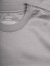 ETON Slim Fit Crew Neck T-Shirt Light Grey