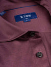 ETON Slim Fit Jersey Shirt Burgundy