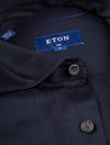 ETON Slim Fit Jersey Shirt Navy