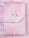 ETON Slim Fit 2 Colour Check Fine Twill Shirt Pink