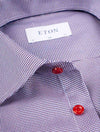ETON Slim Fit Royal Dobby Shirt Red