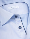 Signature Twill Navy Detailes Contemporary Fit Shirt Blue