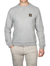 Belstaff Cotton Sweatshirt Grey Melange