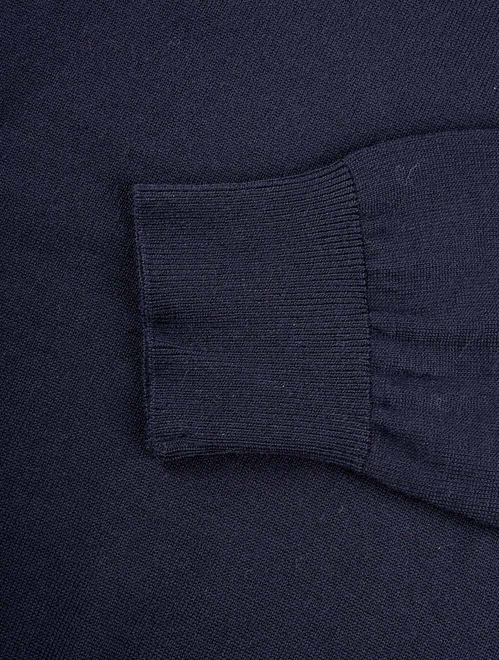 Paul And Shark Halfzip With Detail Navy AI4