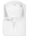FRAY Pleated Dress Shirt White