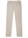 RICHARD J BROWN Luxury Cotton Cashmere Jeans Beige