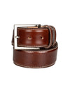 LOUIS COPELAND Leather Belt Brown