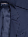 Canali Classic Suit Blue 2 Piece 2 Button Notch Lapel Soft Shoulder Flap Pockets 4