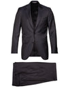 Canali Classic Suit Navy 2 Piece 2 Button Notch Lapel Soft Shoulder Flap Pockets 1