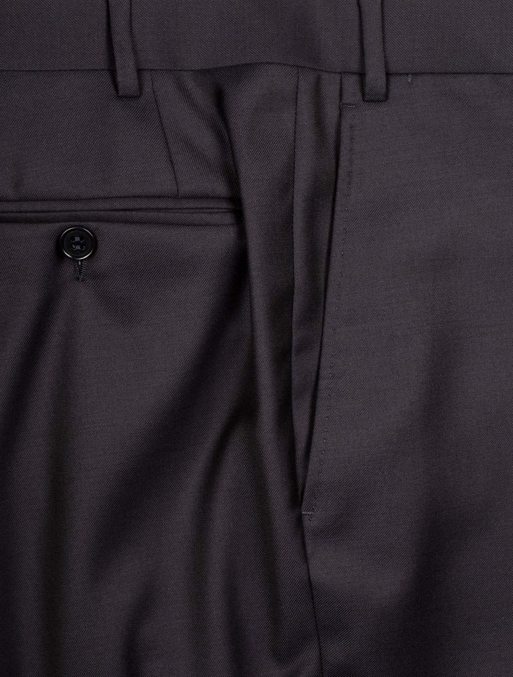Canali Classic Suit Navy 2 Piece 2 Button Notch Lapel Soft Shoulder Flap Pockets 7