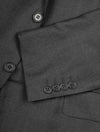 Canali Classic Suit Grey 2 Piece 2 Button Notch Lapel Soft Shoulder Flap Pockets 5