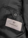 Canali Classic Suit Grey 2 Piece 2 Button Notch Lapel Soft Shoulder Flap Pockets 6