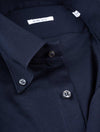 FRAY Pique Buttondown Shirt Navy