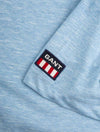 GANT Marled Short Sleeve T-shirt Sky Blue
