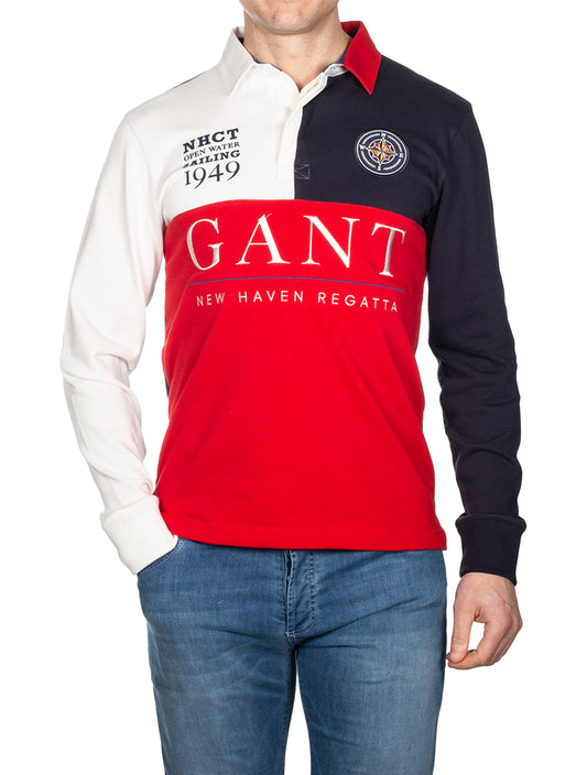 GANT Sailing Heavy Rugger College Red