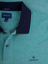 GANT 4-colour Oxford Pique Ss Rugger Deep Turquoise