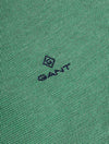 GANT 4-colour Oxford Pique Ss Rugger Grass Green