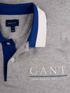 Gant Sailing Pique Short sleeve Rugger grey Melange