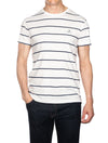 GANT Breton Stripe Short Sleeve T Shirt Eggshell