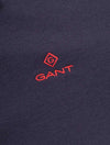 GANT Evening Blue Contrast Collar Piqué Polo Shirt