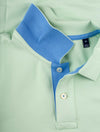 GANT Contrast Collar Pique Shortsleeve Rugger Pastel Green