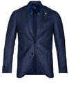Lardini Wool Silk Jacket Blue 2 Button Soft Shoulder Patch Pocket 1