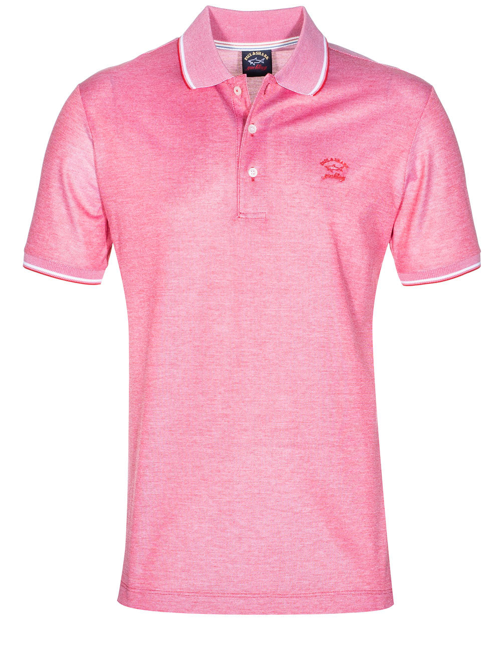 Paul And Shark Organic Cotton Pique Polo With Embroidered Logo Red MI