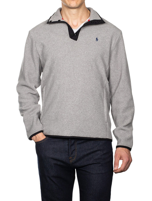 RALPH LAUREN Recycled Poly Pullover - Andover Heather