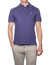 RALPH LAUREN Mesh Polo Shirt Purple