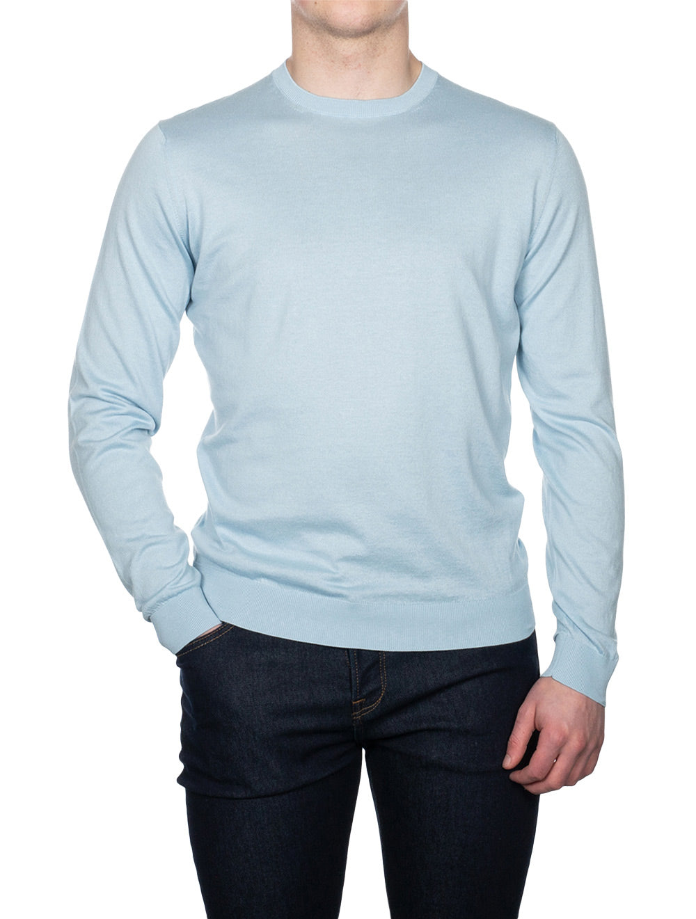 Lardini Crew Neck Knitwear Blue AI1