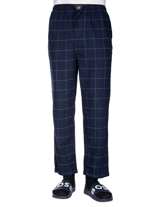 Cotton Flannel Pyjama Trouser Cruise Navy