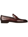 MAGNANNI Leather Slip On Shoes Midbrown