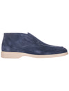 Moreschi Navy Blue Suede Ankle Boot