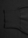 LOUIS COPELAND Merino Long Sleeve Polo Black