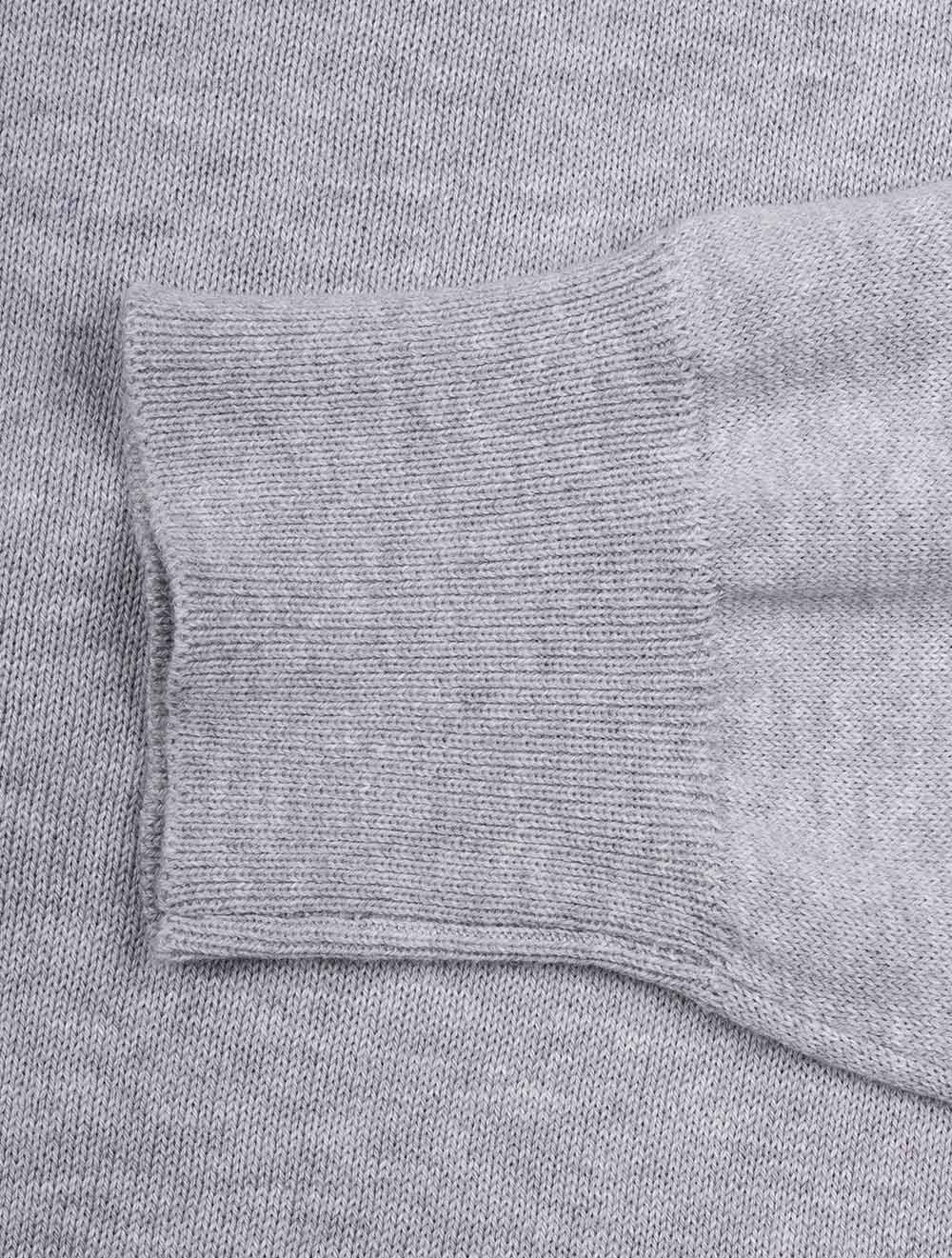 Merino Long Sleeve Polo Grey